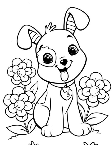 puppy pictures to color